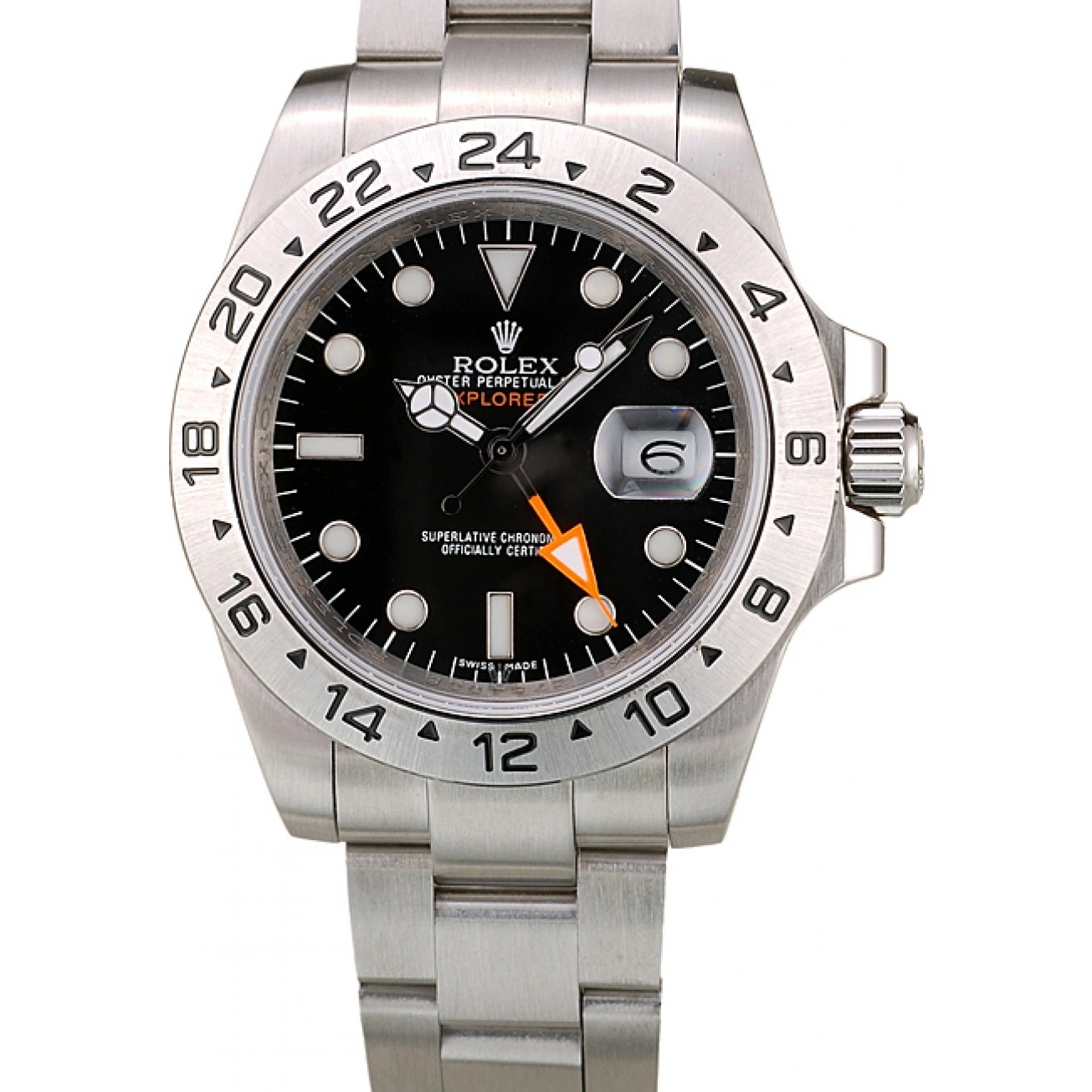 Best AAA Replica Sites Bezel Watch Steel Stainless Explorer Dial Black Rolex 0624